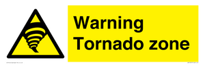Warning Tornado zone